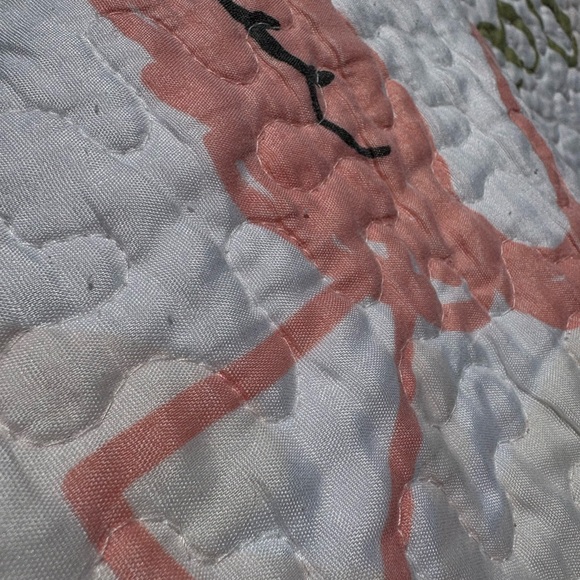 Handmade Upcycled Flamingo and Pineapple Women's Quilted Jacket - Picture 8 of 8